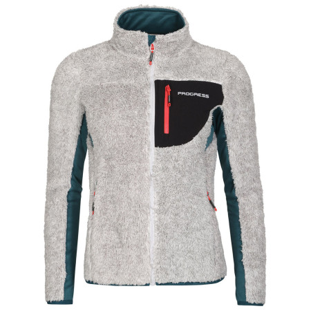 Felpa tecnica da donna Progress Alva grigio šedý melír/petrol
