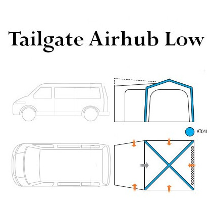 Camera d'aria di ricambio Vango Airspeed Tube 670 x 10cm Cross