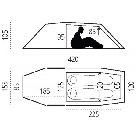 Tenda da trekking Fjällräven Keb Endurance 2
