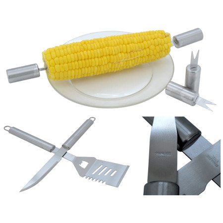 Strumenti per la griglia Cattara Utensili per barbecue 30 pz