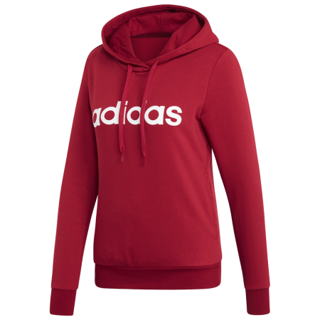 Felpa da donna Adidas W E LIN OH HD rosso