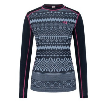 Maglietta da donna Kari Traa Live Ls blu ROYA / DARK NAVY BLUE