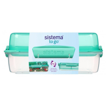 Scatola per alimenti Sistema Lunch Stack To Go Rectangle turchese mint