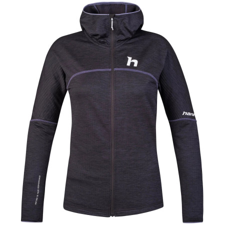 Felpa da donna Hannah Meda Hoody grigio/viola anthracite mel