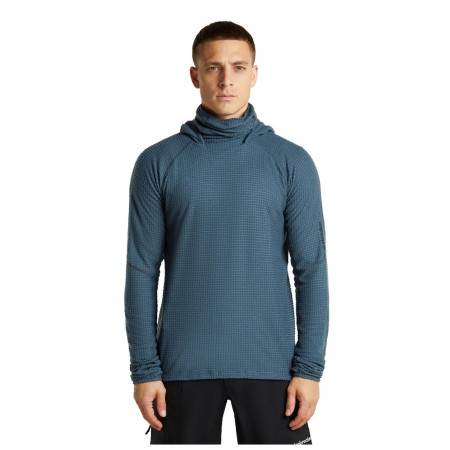 Felpa da uomo Icebreaker Men Mer 400 RealFleece Grid Pulover Hood