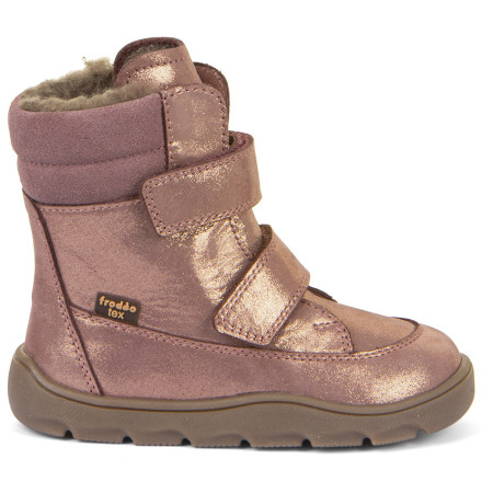 Stivali invernali per bambini Froddo Barefoot Zeru Tex Winter Pink/Gold