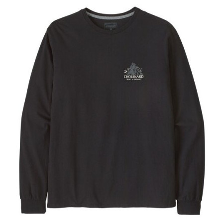 Maglietta da uomo Patagonia M's L/S Chouinard Crest Responsibili-Tee nero Black