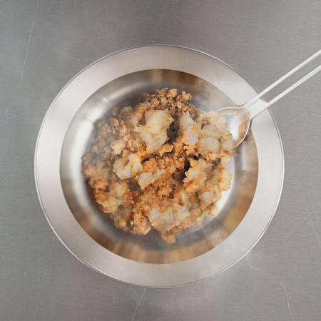 Cibo disidratato Lyo food Torta di mele con crumble