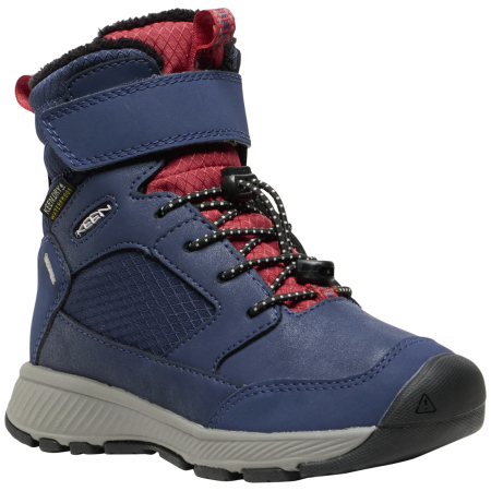 Stivali invernali per bambini Keen Skua Winter Wp Children blu/arancio naval academy/garnet