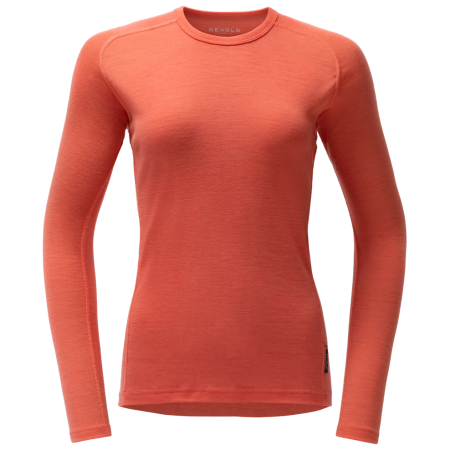 Maglietta sportiva da donna Devold Adventure Merino 190 Shirt Wmn arancione Coral