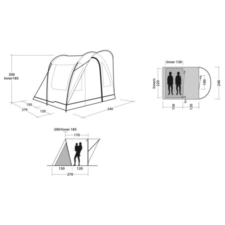 Tenda familiare Outwell Sky 2