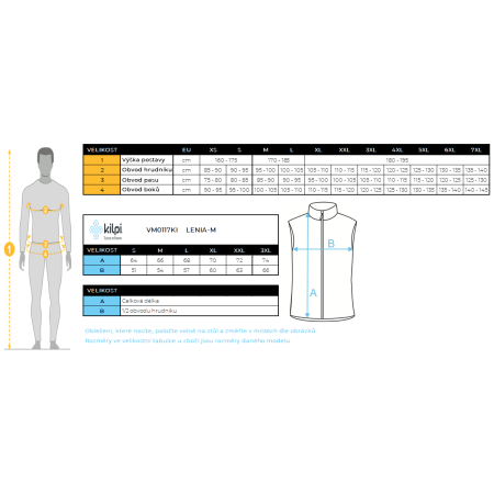 Gilet da uomo Kilpi Lenia-M