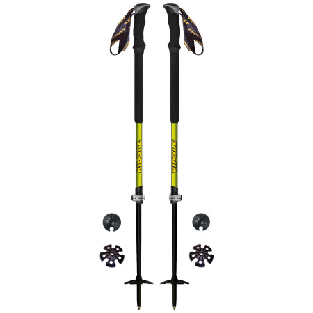 Bastoncini da trekking Vipole Skitour Vario nero/verde