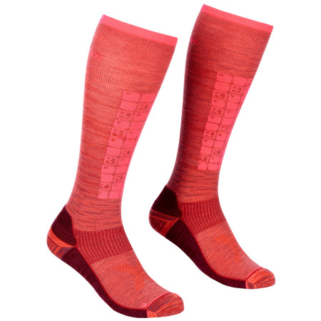 Calze al ginocchio da donna Ortovox W's Ski Compression Long Socks rosso Blush
