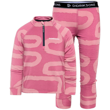 Intimo sportivo per bambini Didriksons Jadis Kids Pr Set 5 Path Heather Pink rosa Path Heather Pink