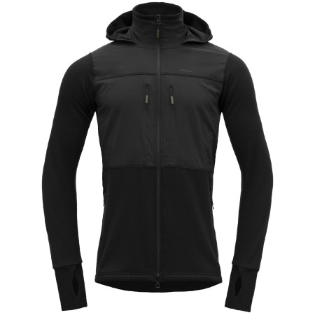 Giacca softshell da uomo Devold Herøy Hybrid Merino Jkt Man nero Caviar