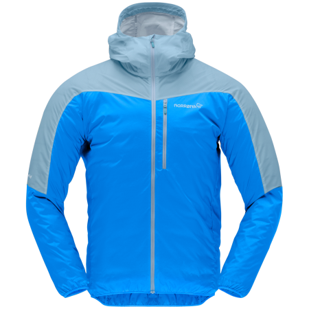 Giacca da uomo Norrona falketind aero60 Zip Hood blu Skydiver