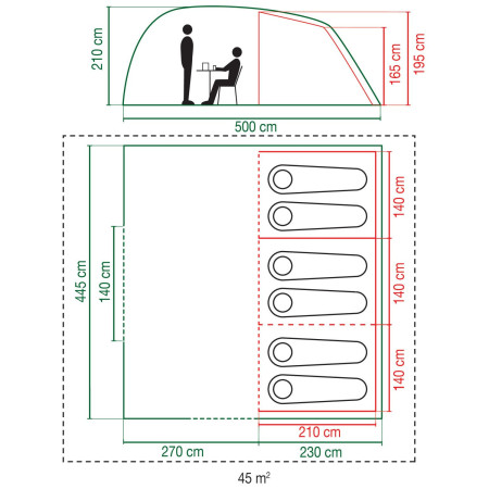 Tenda familiare Coleman Vespucci 6