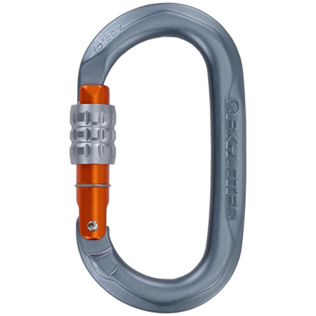 Moschettone Skylotec Obx SG (screw gate) grigio/arancio Titanium/Orange/Titanium