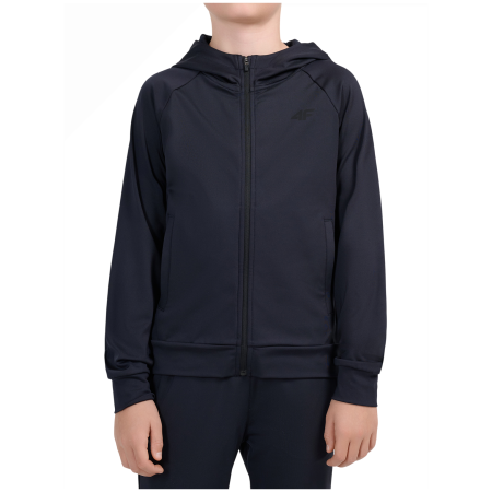 Felpa sportiva per bambini 4F Sweatshirt Fnk M0953 Deep Black nero Deep Black