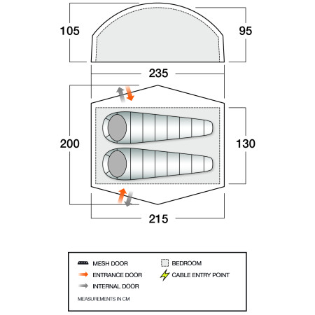 Tenda ultraleggera Force Ten Nexus UL 2