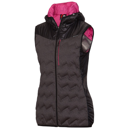 Gilet da donna Northfinder Simila nero/rosa Blackmelange