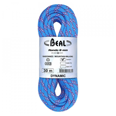 Corda da arrampicata Beal Rando 8 mm (48 m) blu BLUE