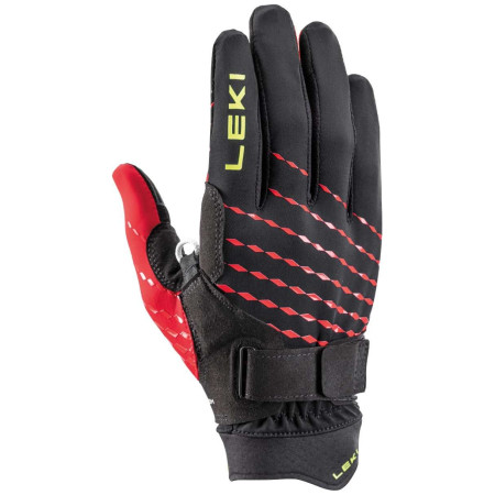 Guanti invernali Leki Ultra Trail Breeze Shark nero/rosso black-red-neonyellow