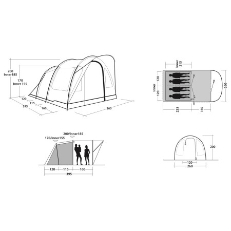 Tenda familiare Outwell Sky 4