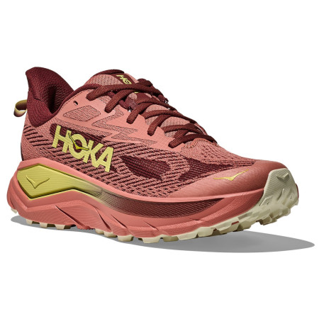 Scarpe da corsa da donna Hoka W Challenger 8 Wide rosso Blush / Dark Cedar