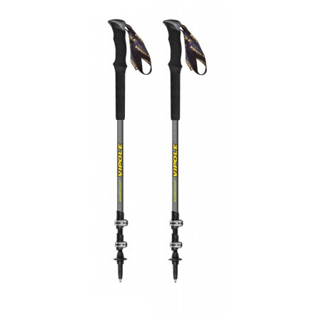 Bastoncini da trekking Vipole Base Camp Ql Mid Green Dlx grigio