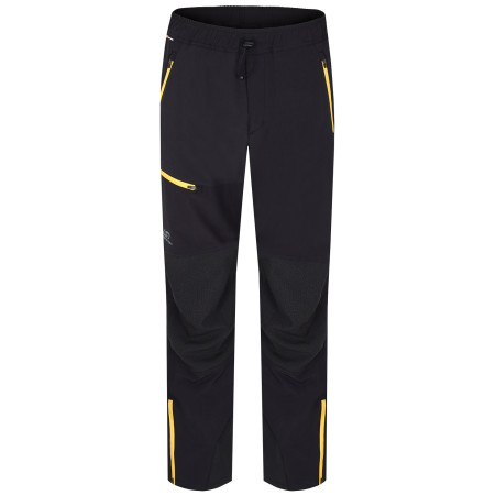 Pantaloni softshell da uomo Hannah Claim II nero/giallo anthracite (yellow)