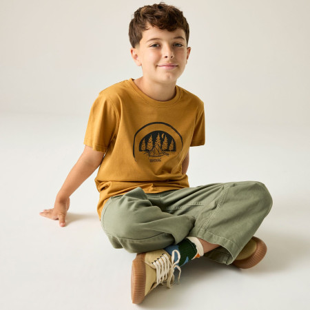 Maglietta da bambino Regatta Bosley Wood Brown