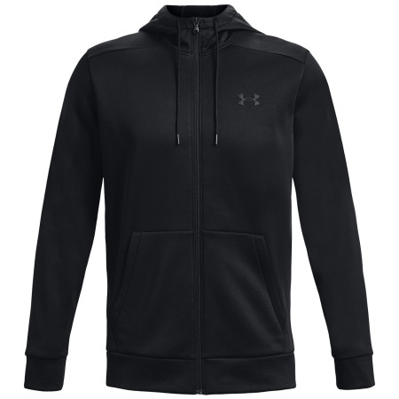 Felpa da uomo Under Armour Armour Fleece FZ Hoodie nero Black / / Black