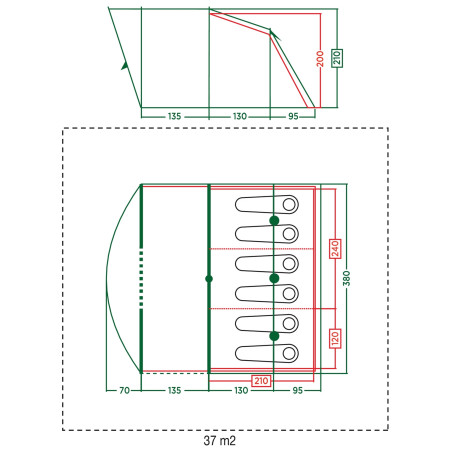 Tenda familiare Coleman Vail 6