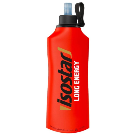 Bottiglia pieghevole Isostar Soft Flask Long Energy 500 ml rosso red