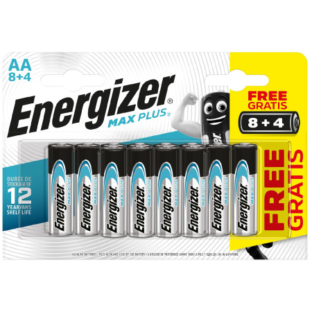 Batterie Energizer Max Plus AA/12 8+4 (2021) argento
