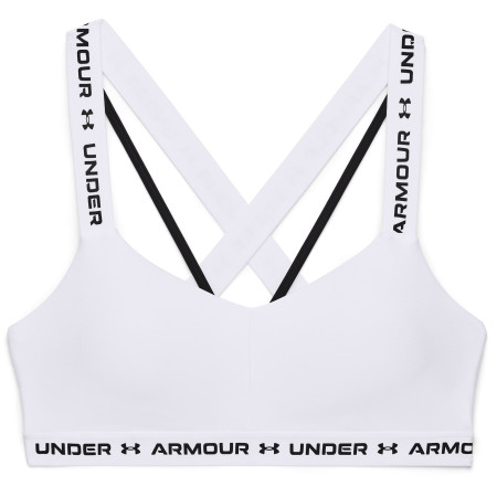 Reggiseno sportivo Under Armour Crossback Low bianco White / Black / Black