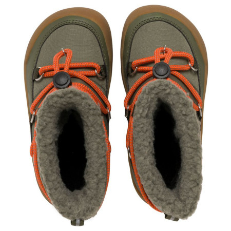 Stivali invernali per bambini Viking Outdoor Footwear Birch Barefoot Warm WP Pull-on Olive