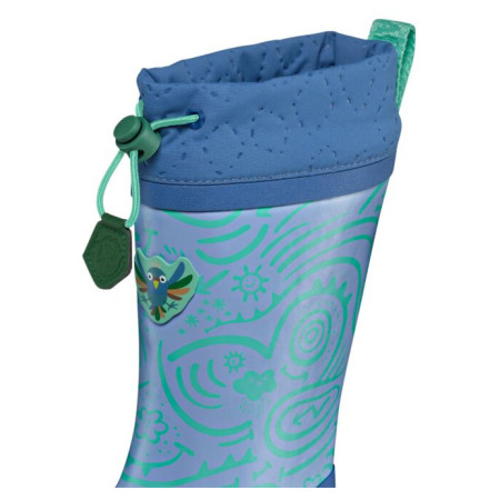 Stivali da pioggia per bambini Affenzahn Rainboot Vegan Puddly Bird of Paradise