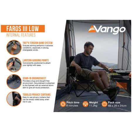 Tenda per minibus Vango Faros III Low