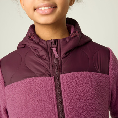 Felpa da bambino Regatta Myla Hybrid Jacket Fig/Violet
