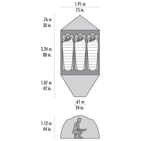 Tenda da trekking MSR Remote 3