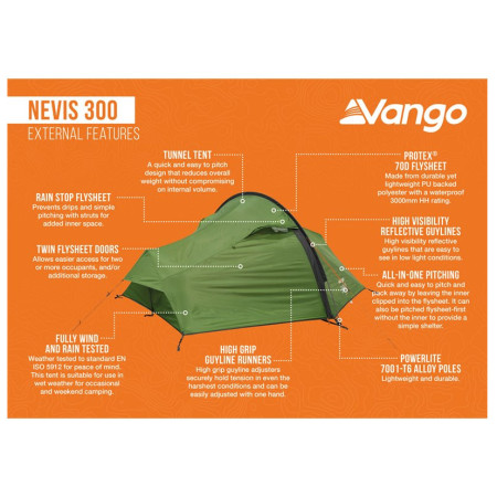 Tenda da trekking Vango Nevis 300
