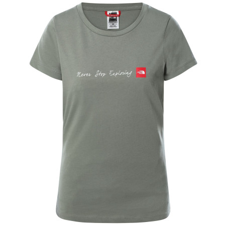 Maglietta da donna The North Face W S/S Neverstopexploring Tee grigio/verde AgaveGreen