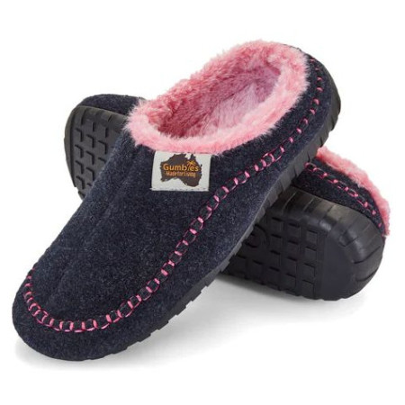 Pantofole da donna Gumbies Ossa Low Navy & Pink