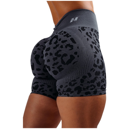 Pantaloncini da donna Nebbia Push-Up Compression Leopard Shorts Primal nero BLACK LEOPARD