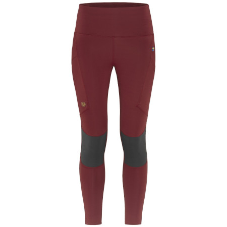 Leggings da donna Fjällräven Abisko Trekking Tights Pro W rosso Pomegranate Red-Iron Grey