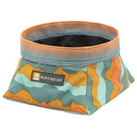 Ciotola per cani Ruffwear Quencher™ Bowl arancione Spring Mountains