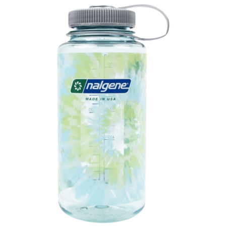 Borraccia Nalgene Wide Mouth Tie-Dye Print 1000 ml azzurro Seafoam w/Platinum Blue Tie Dye